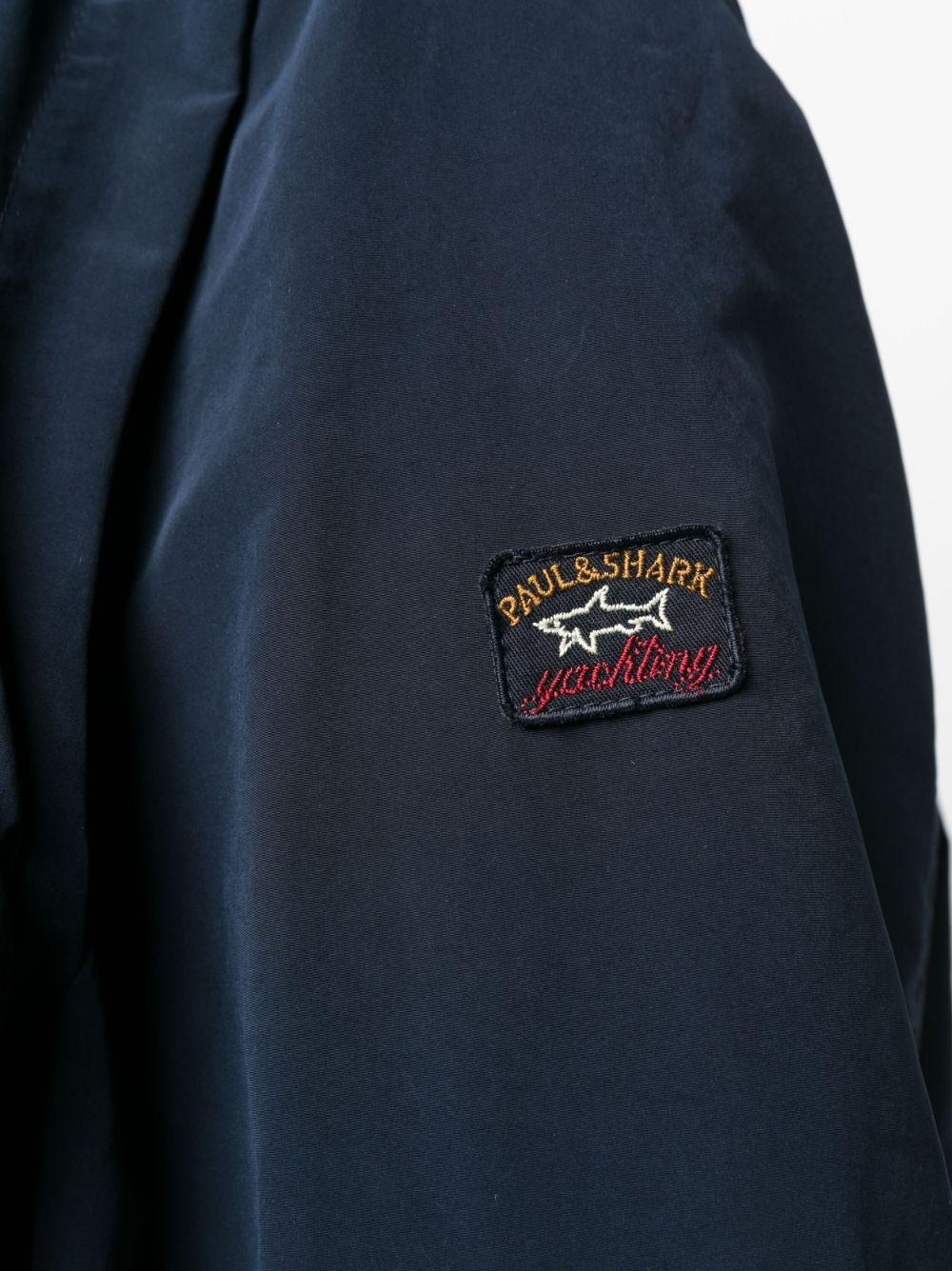 flap-pocket zip-fastening bomber jacket - 5