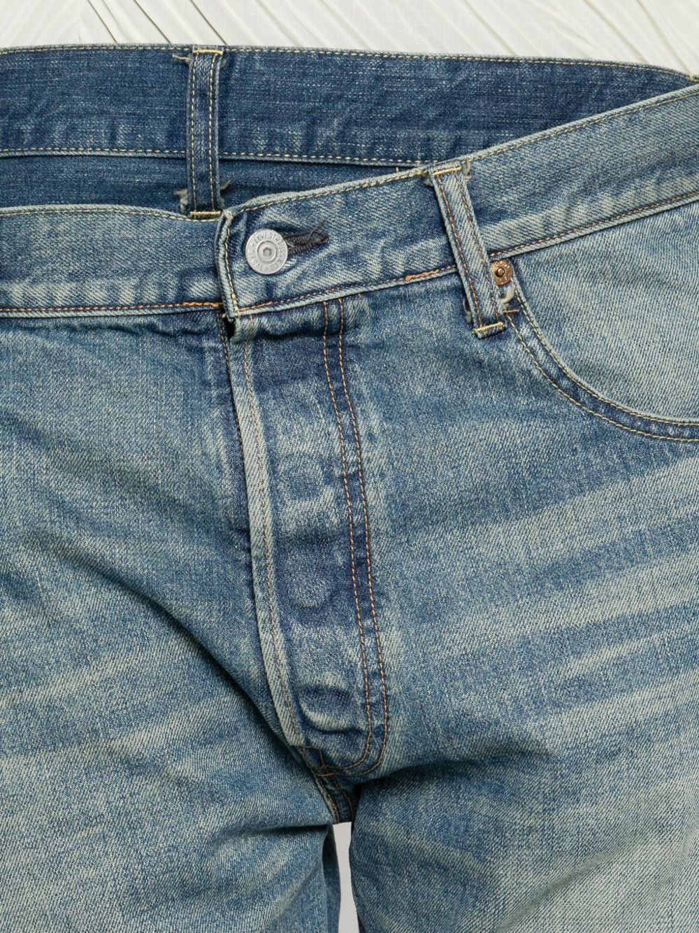 asymmetric-hem jeans - 5