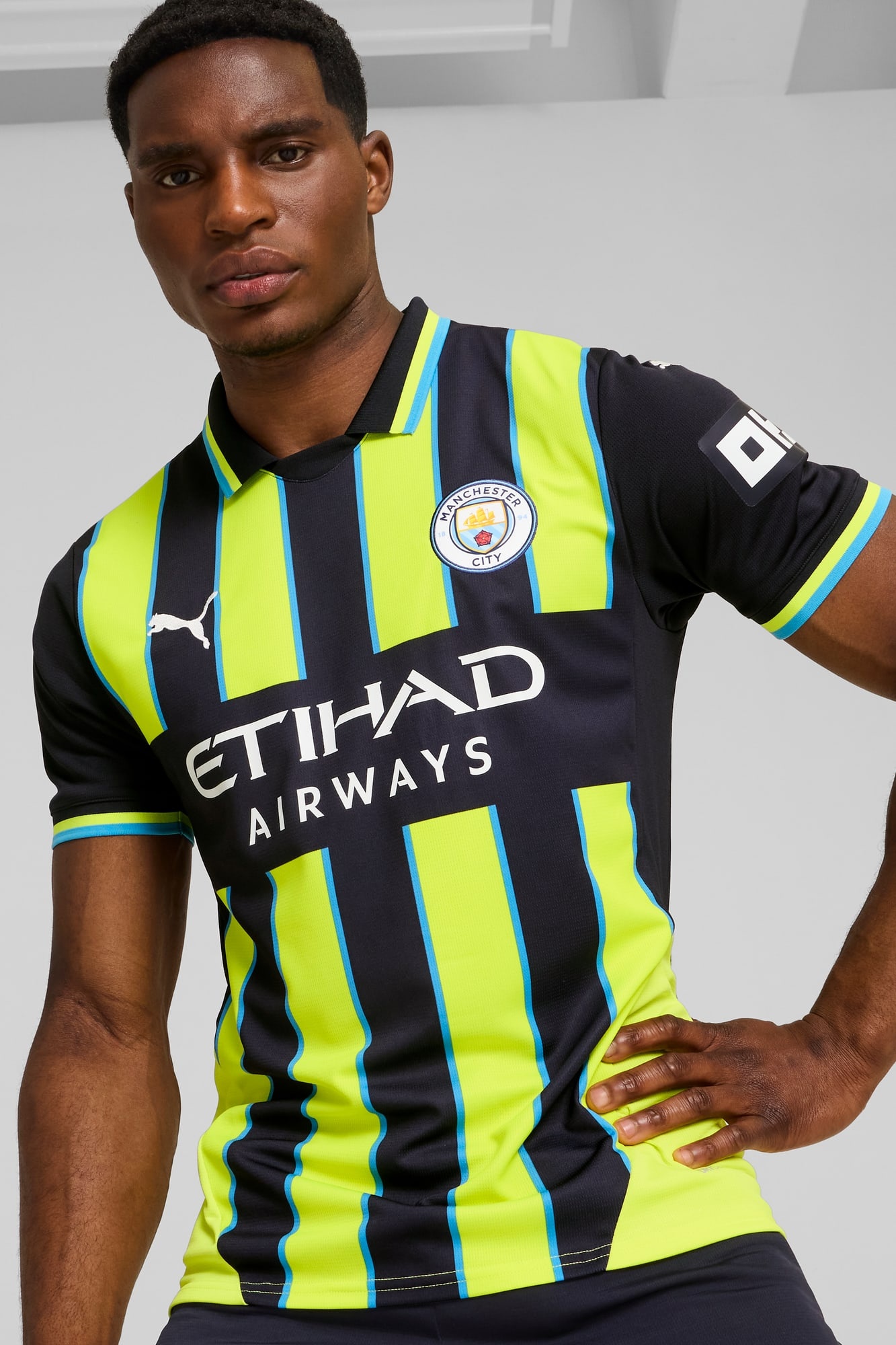 Manchester City 24/25 Men's Replica Away Soccer Jersey - 3