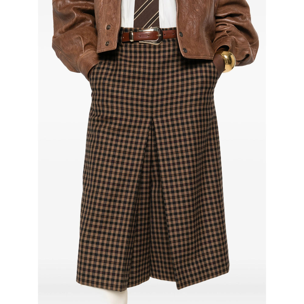Saint Laurent Brown Trousers - Straight Trousers Women - 4