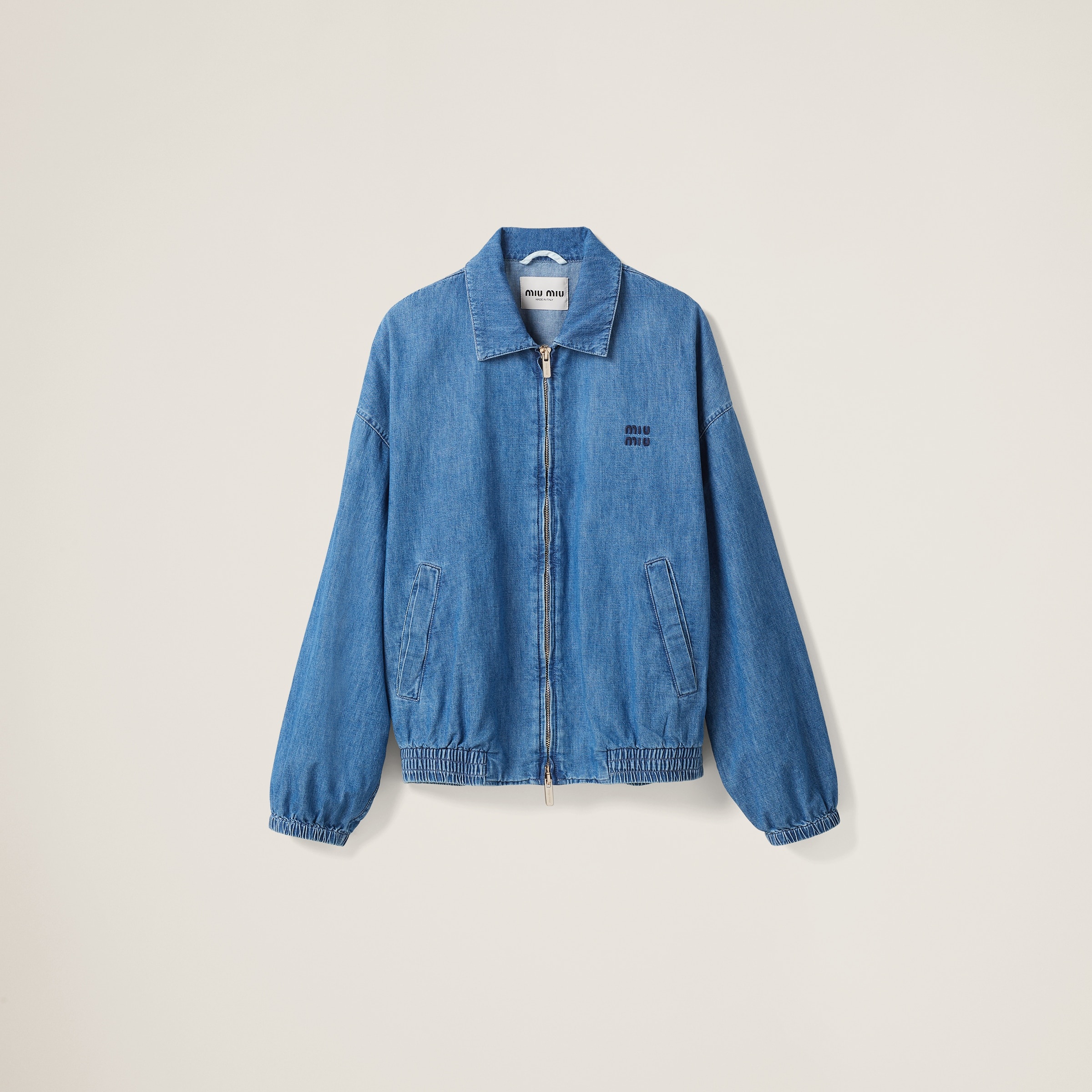 Chambray blouson jacket - 1
