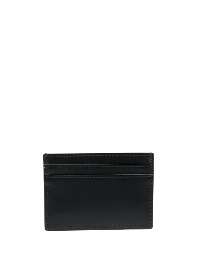 Moschino leather logo-lettering cardholder outlook