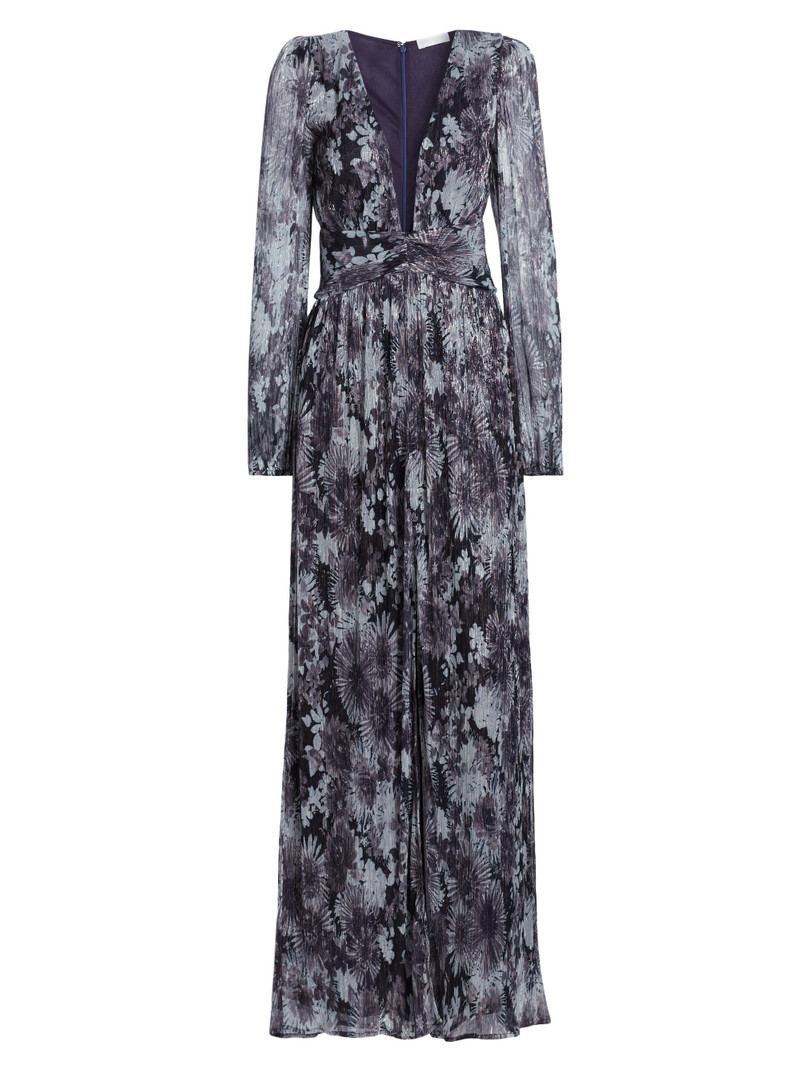 Women's Estelle Floral Maxi Dress - Dove Grey Floral 1