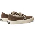 Cambridge Burnished-Leather Slip-On Sneakers - 14