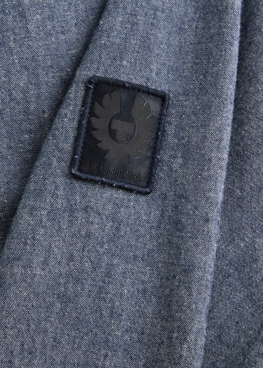 Belstaff Logo Chambray Overshirt - 5