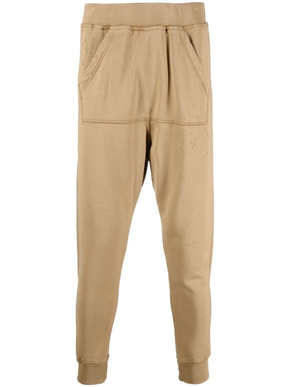 tapered cotton track pants - 1