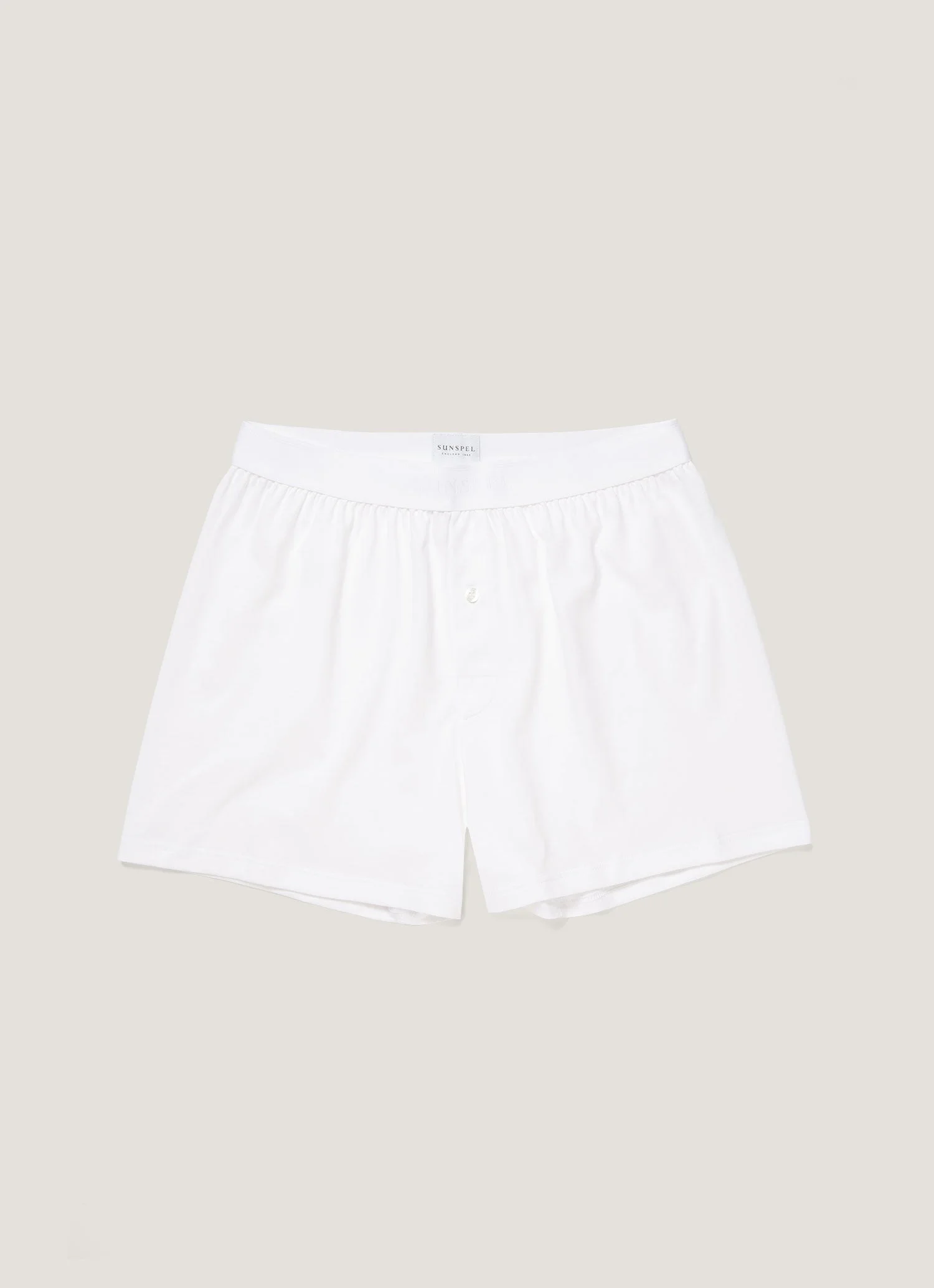 Superfine Cotton One‑Button Shorts - 1