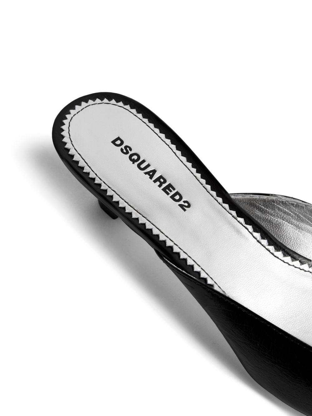 35mm logo-plaque leather mules - 4