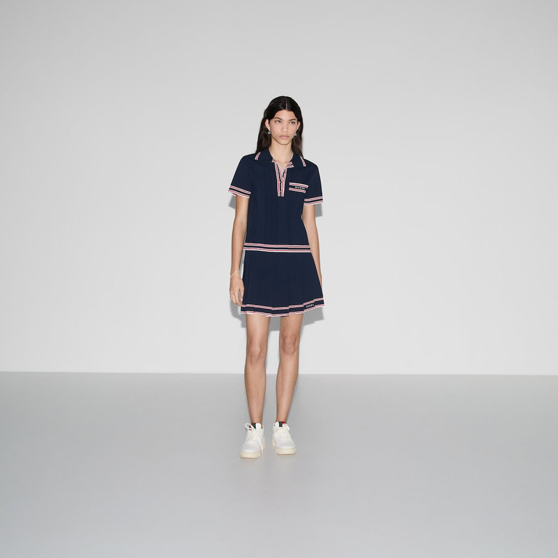 GUCCI Stretch viscose polo top outlook