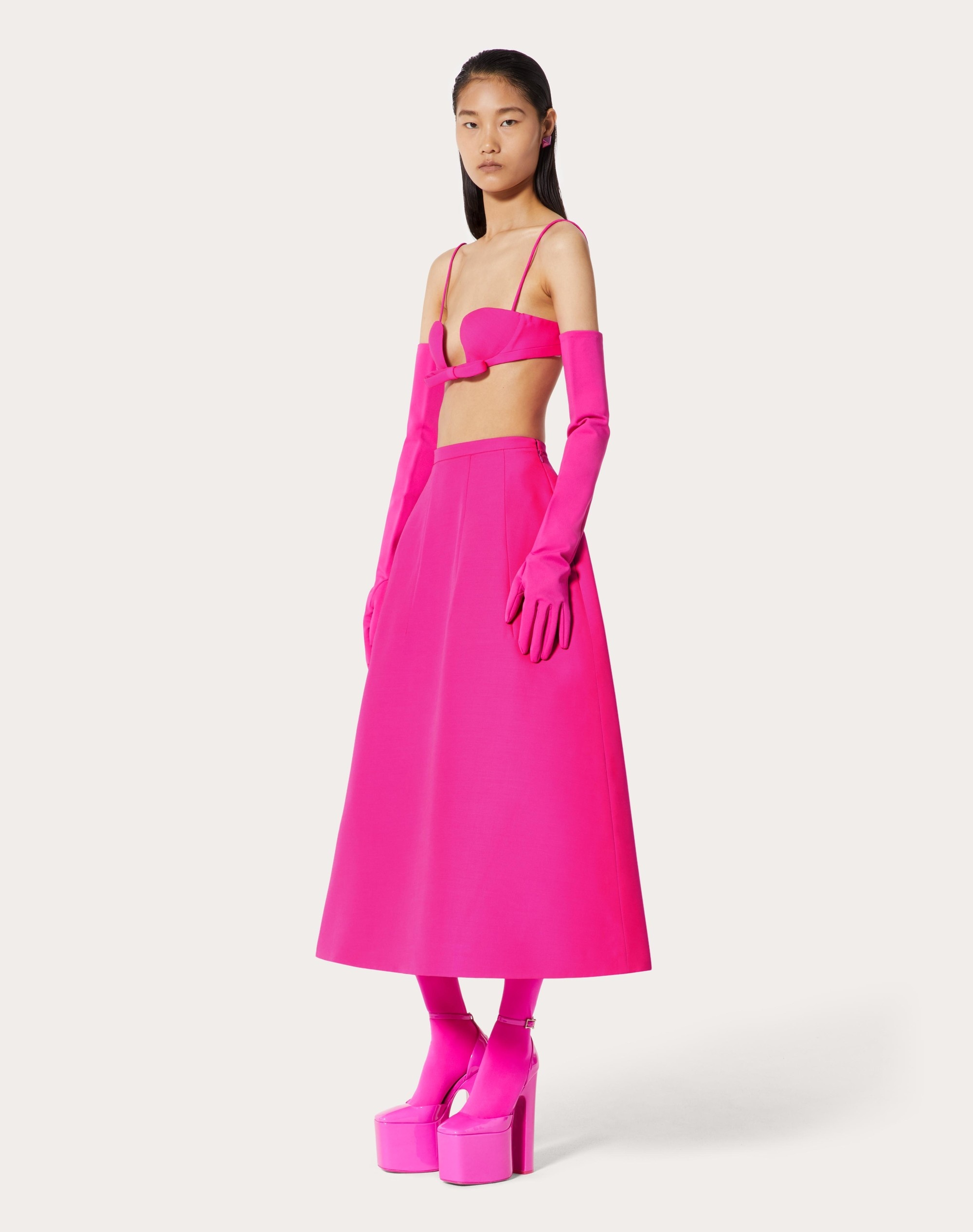 CREPE COUTURE MIDI SKIRT - 2