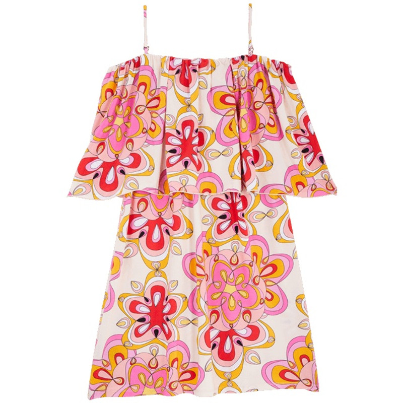 Vilebrequin Women Off the Shoulder Short Dress Kaleidoscope outlook