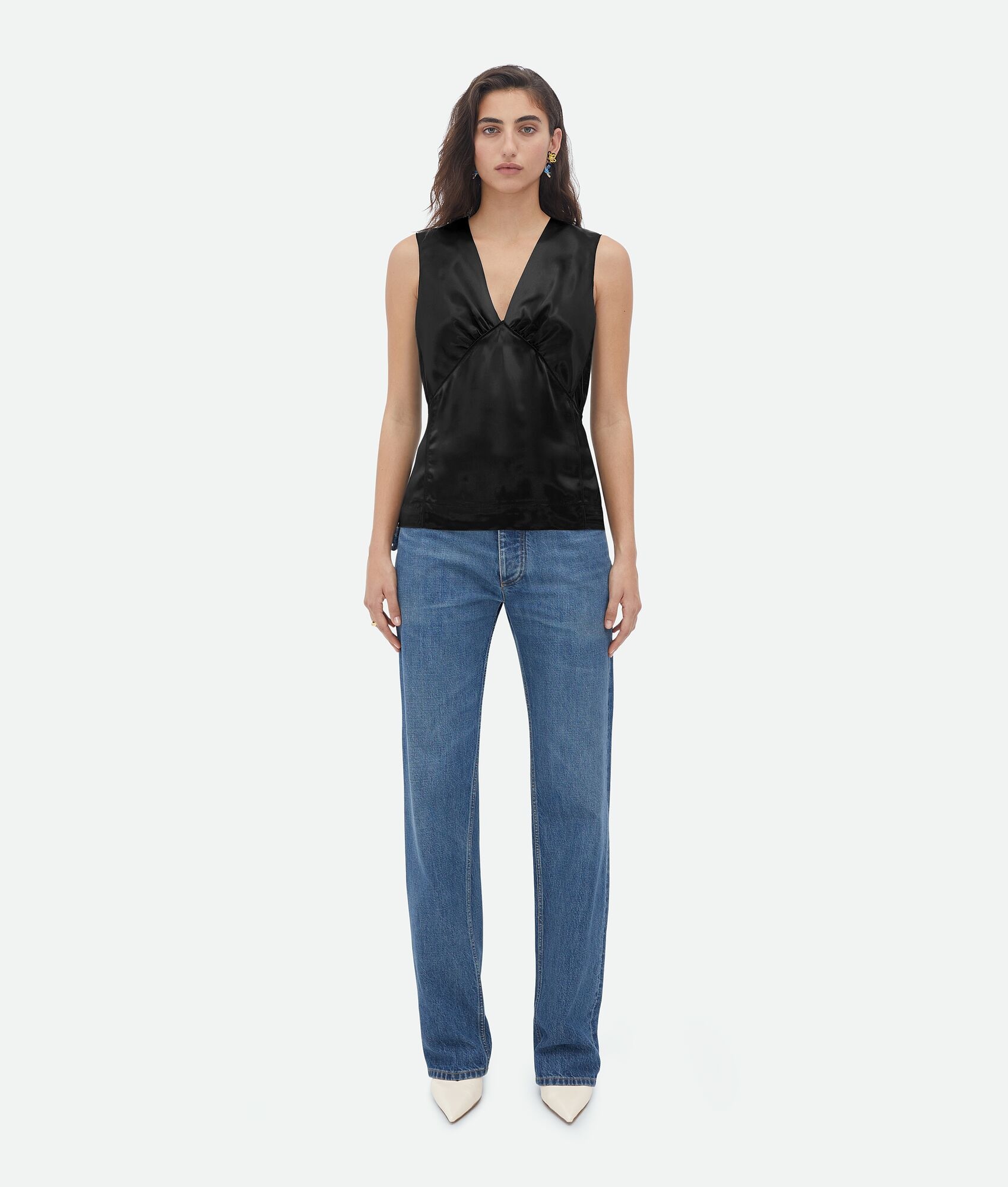 fluid satin top - 1