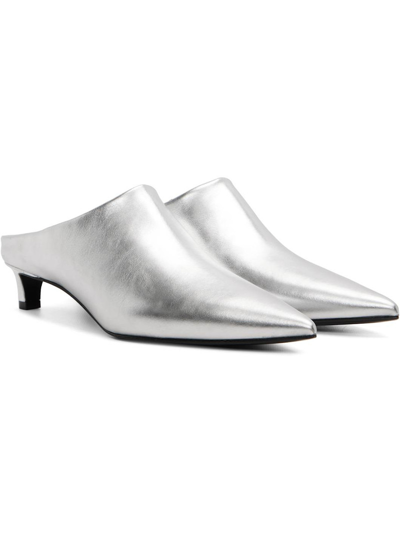 Silver Mule Heels 4