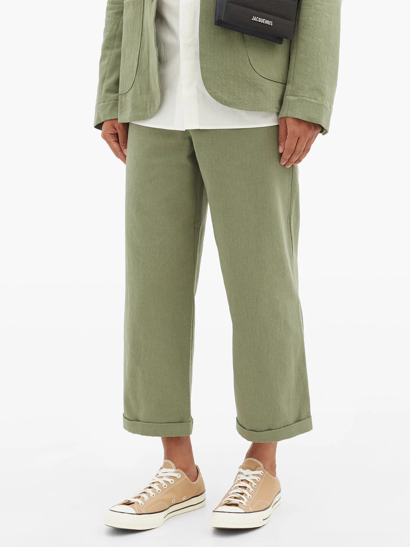 The Bricklayer cotton-blend cropped trousers - 6