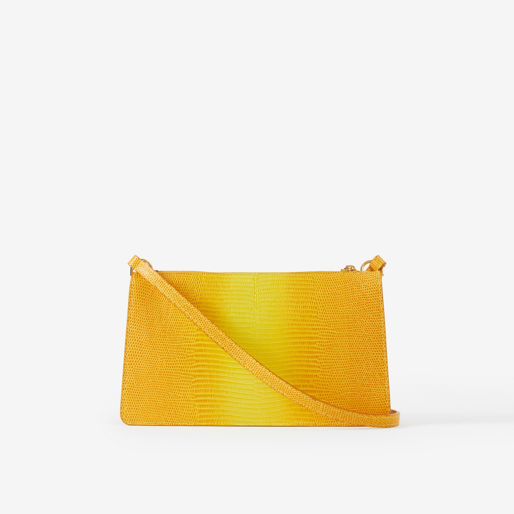 Embossed Leather Mini TB Shoulder Pouch - 3