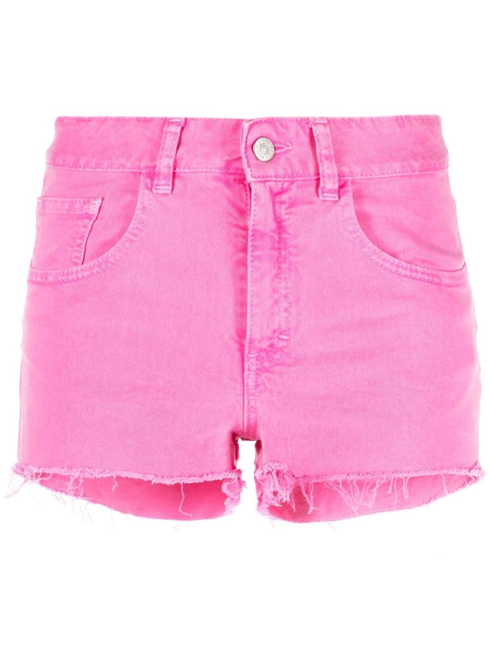 mid-rise mini denim shorts - 1