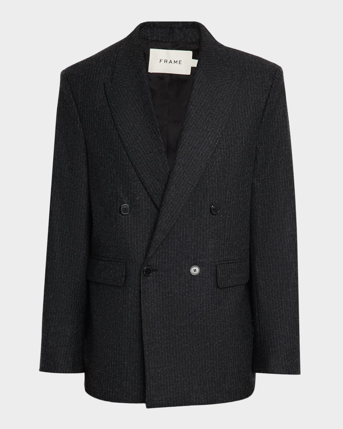 Men's Pinstripe Wool Blazer - 1
