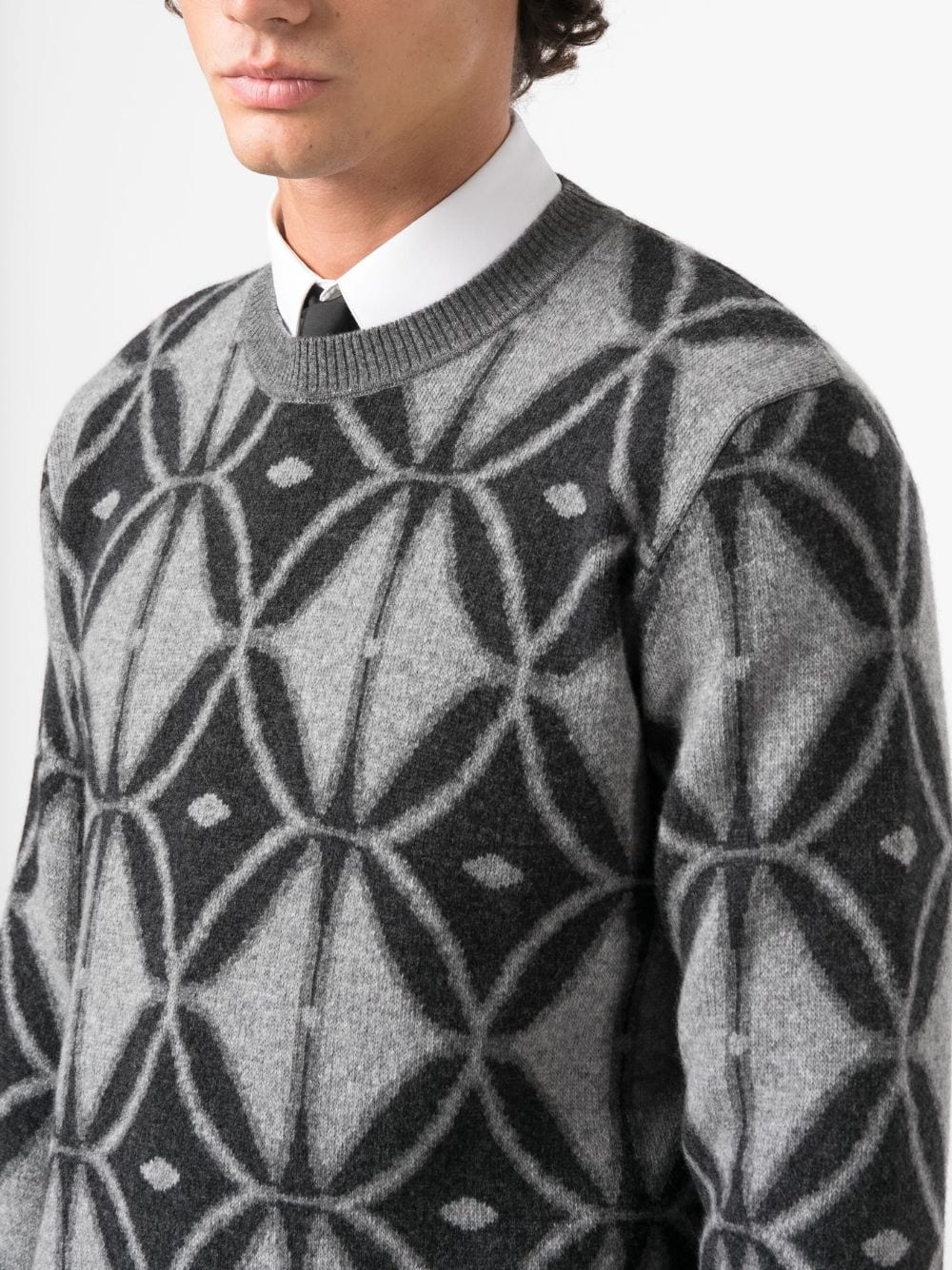intarsia-knit wool jumper - 5