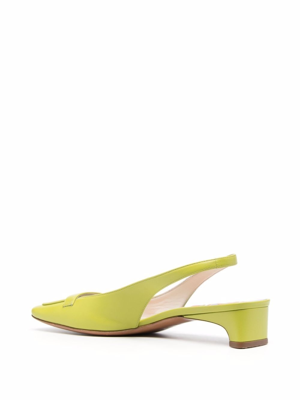 square-toe 40mm slingback pumps - 3