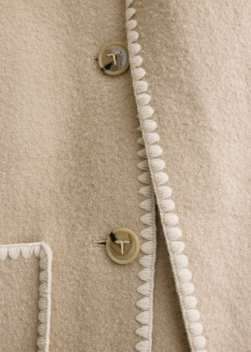 Embroidered scarf jacket harvest 5
