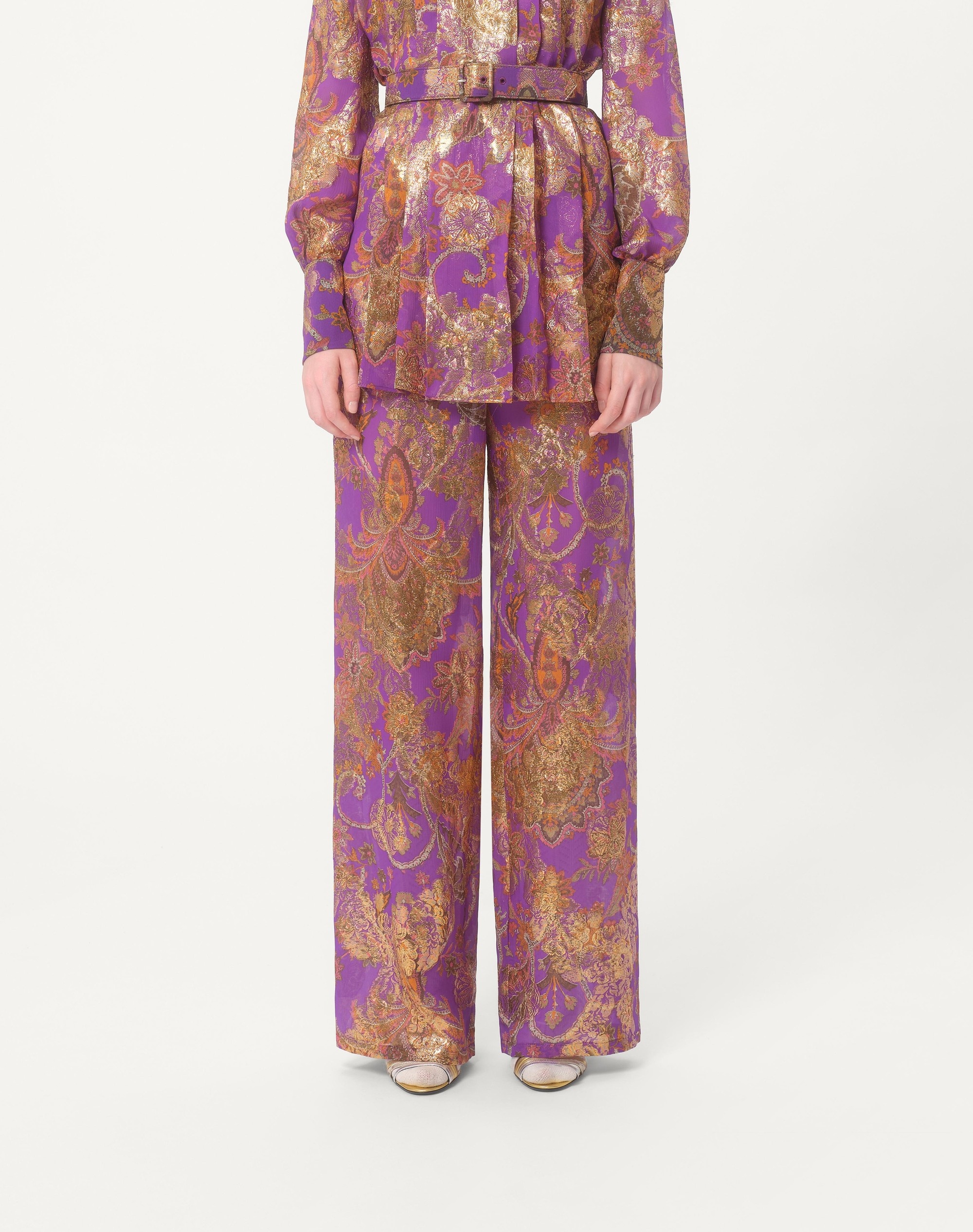 PANTS IN FIL COUPE' LAME' CACHEMIRE APRES L'HIVER - 5