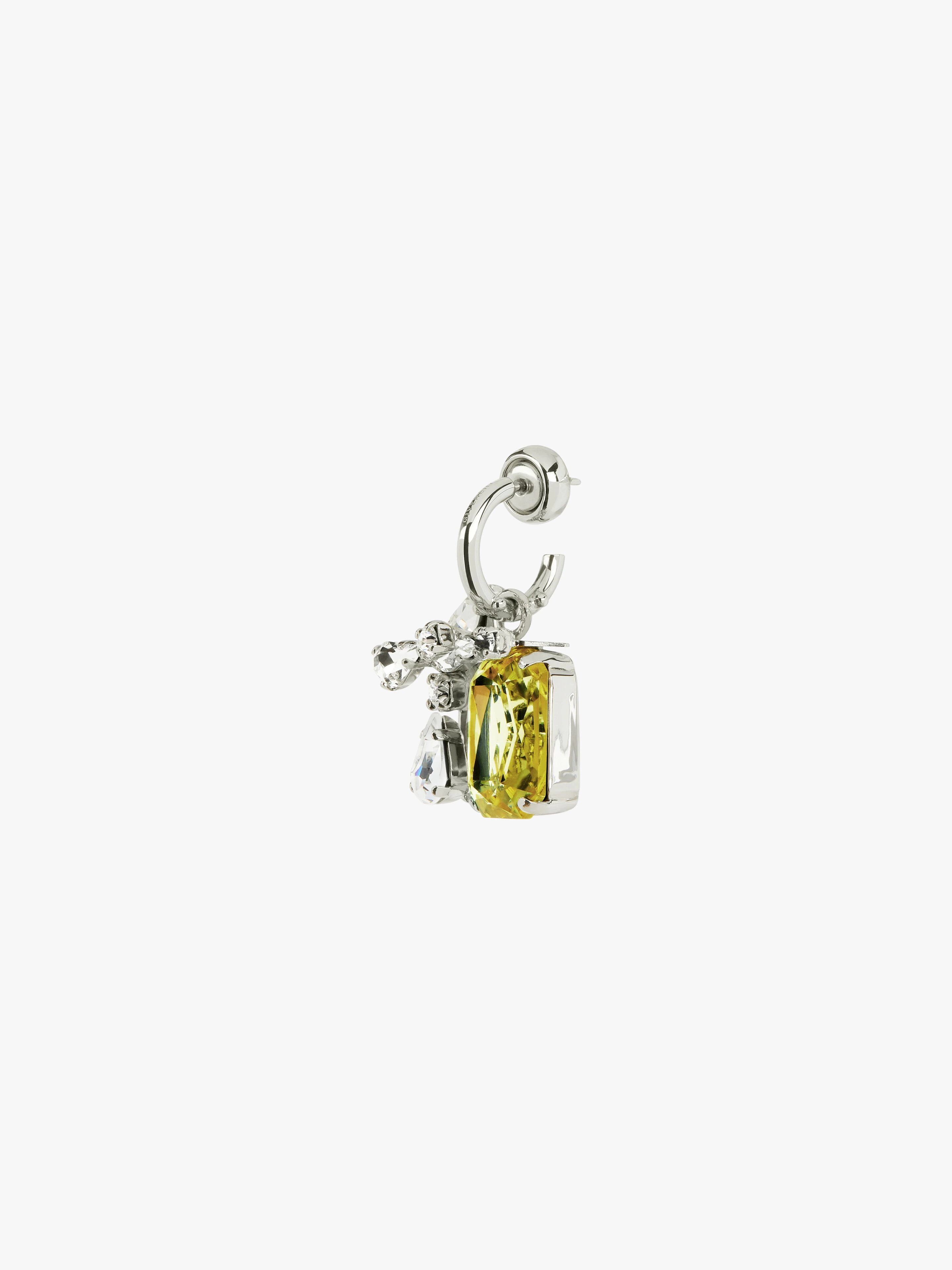 THISTLE EARRING WITH CRYSTALS - 5