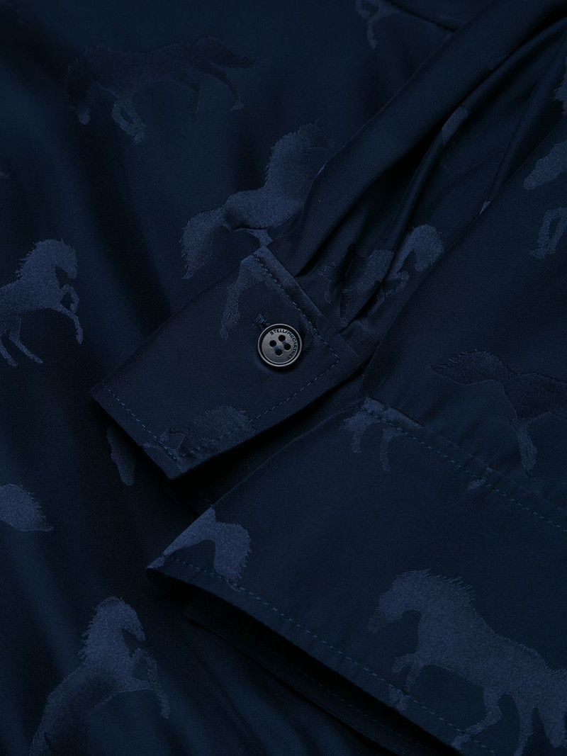 horse print pleated mini dress 7