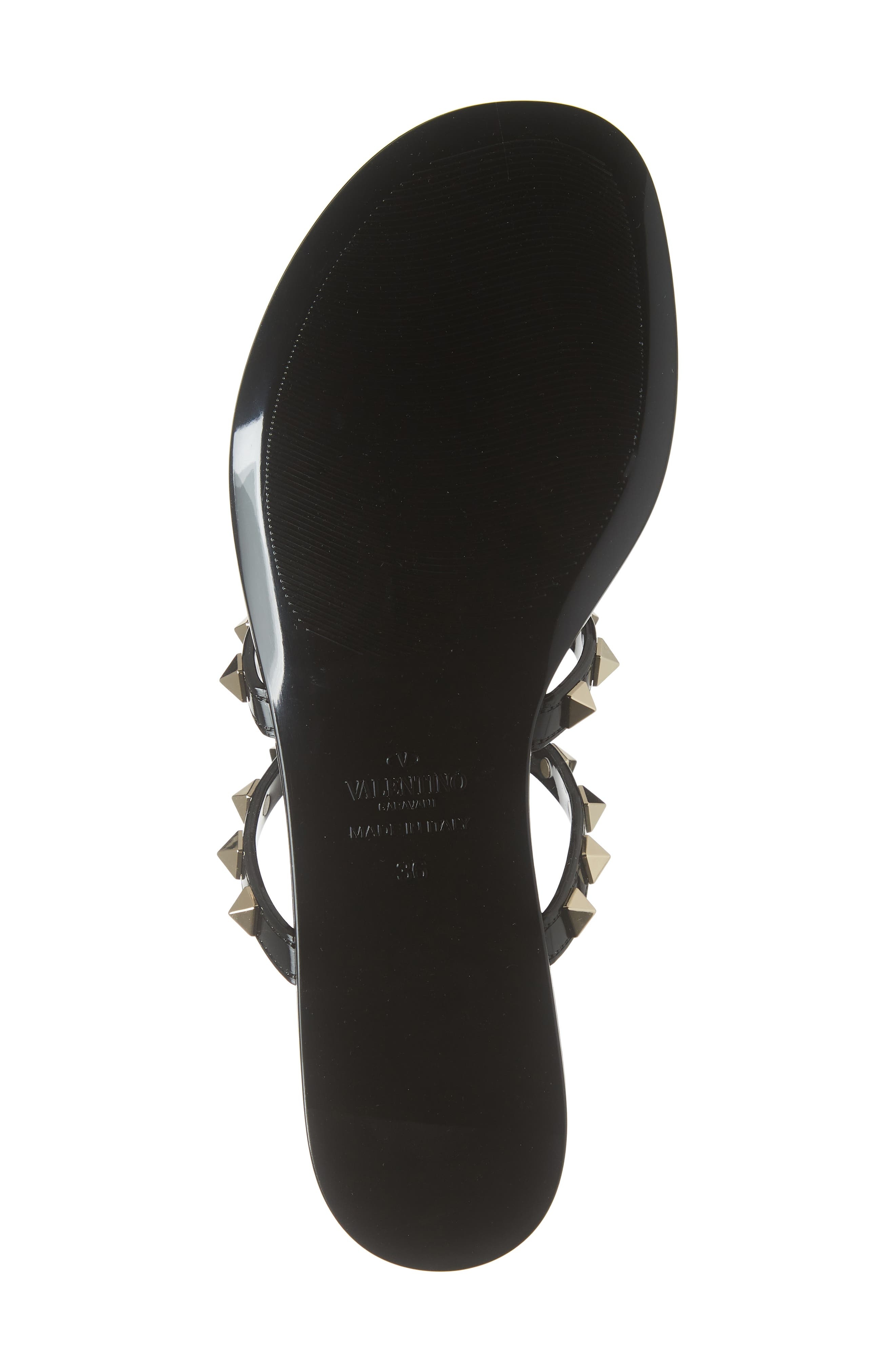 Valentino Garavani Rockstud Jelly Sandal in 0No Nero at Nordstrom - 6