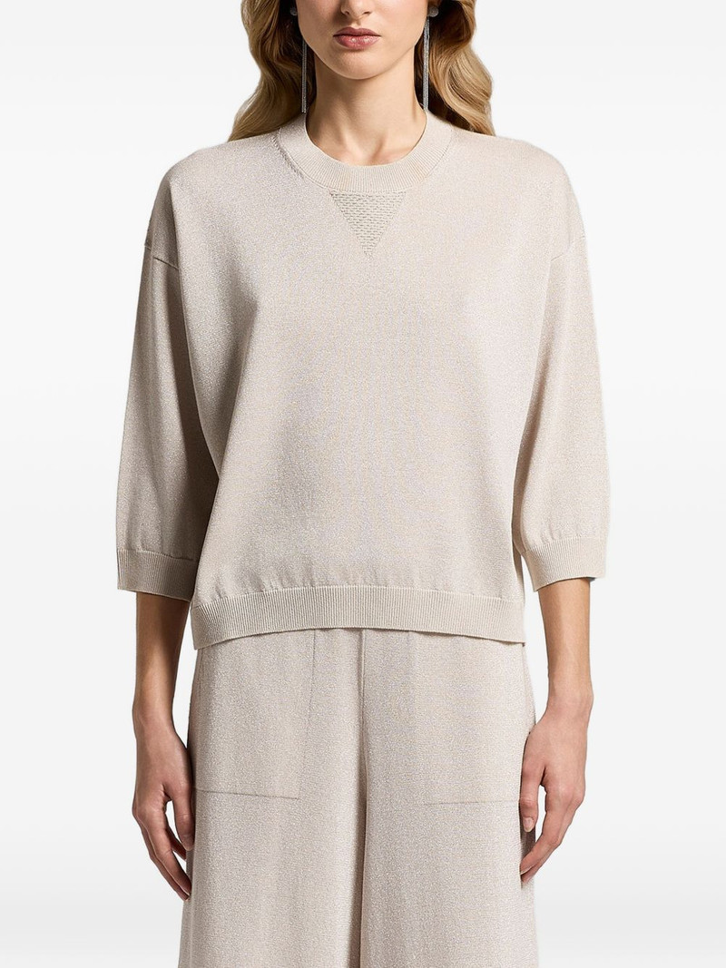 fine-knit crew-neck sweater 1