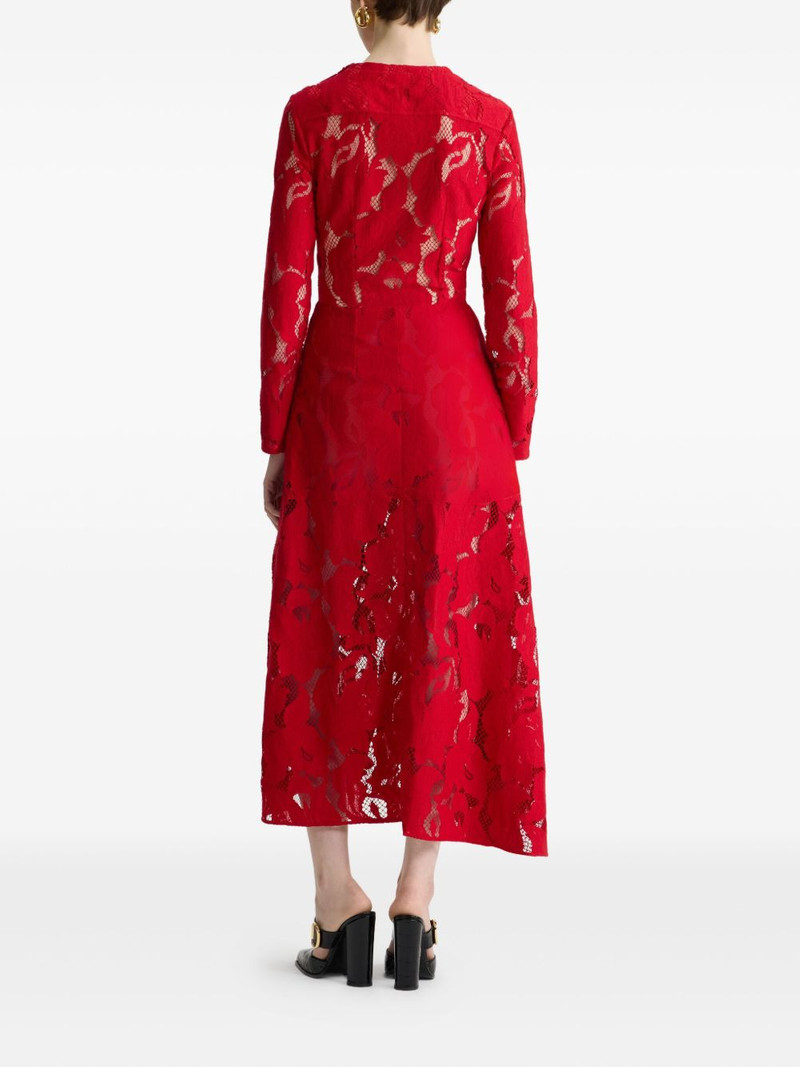 floral-lace asymmetric dress 3
