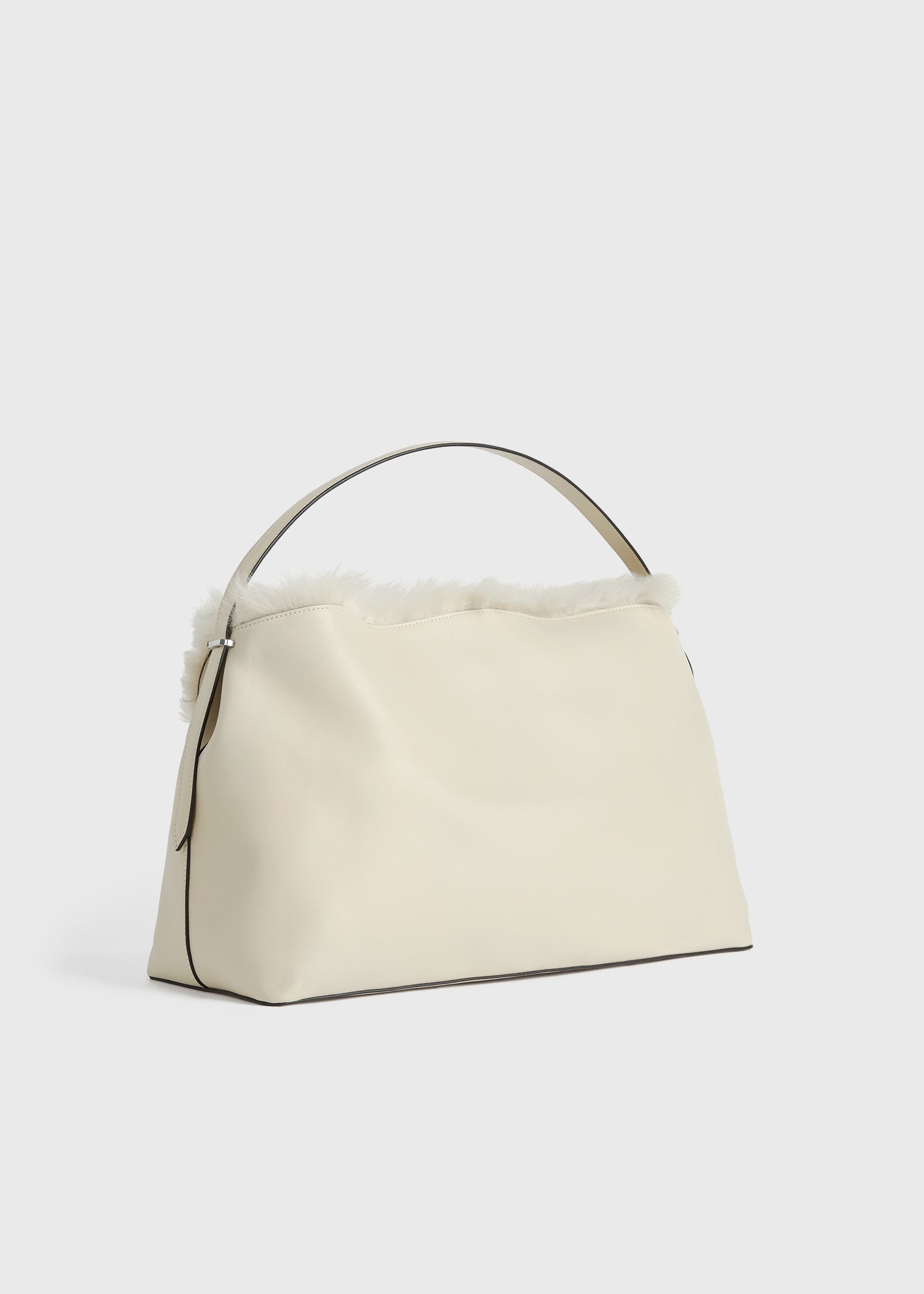 Shearling bag ecru - 4