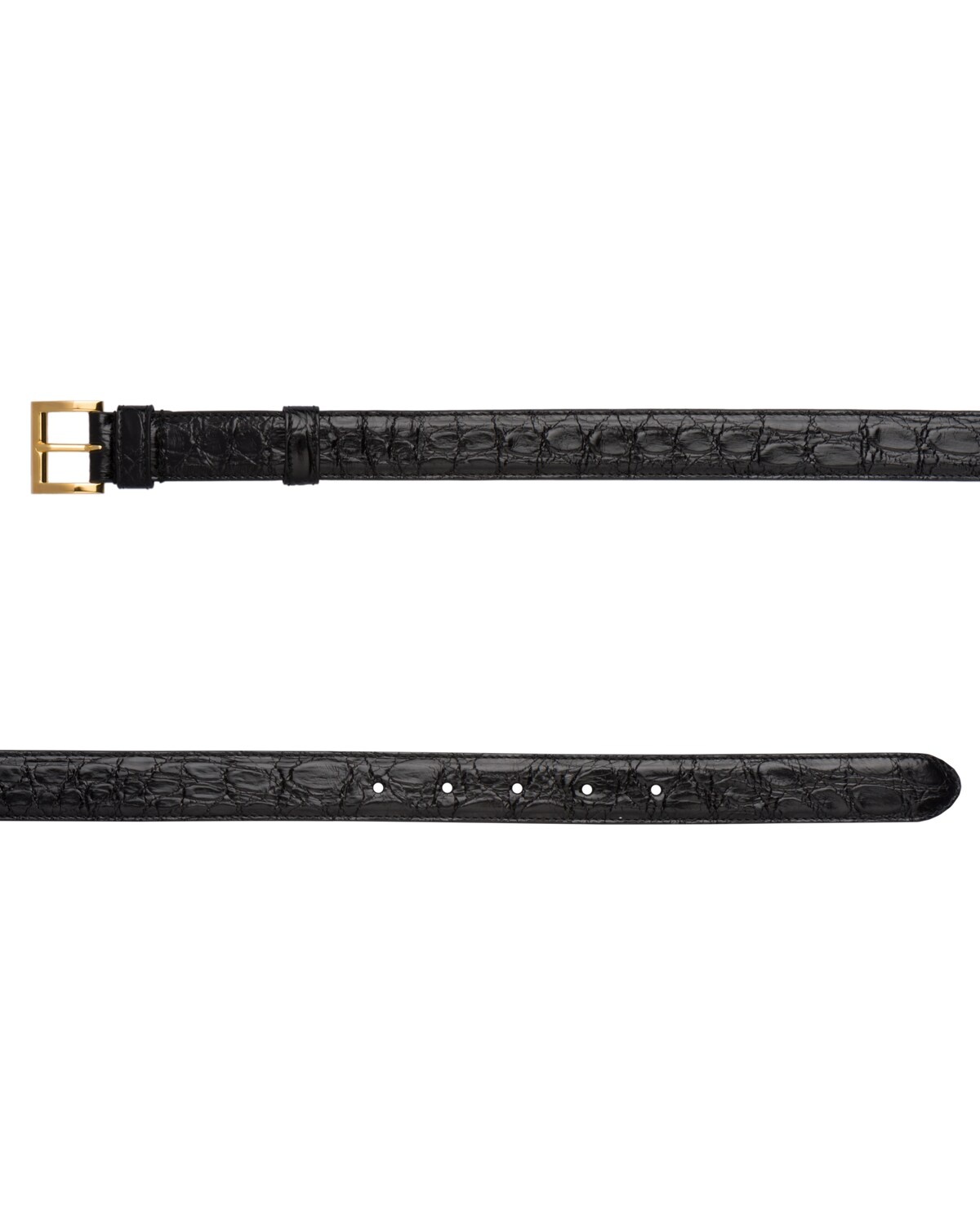 Crocodile leather belt - 3