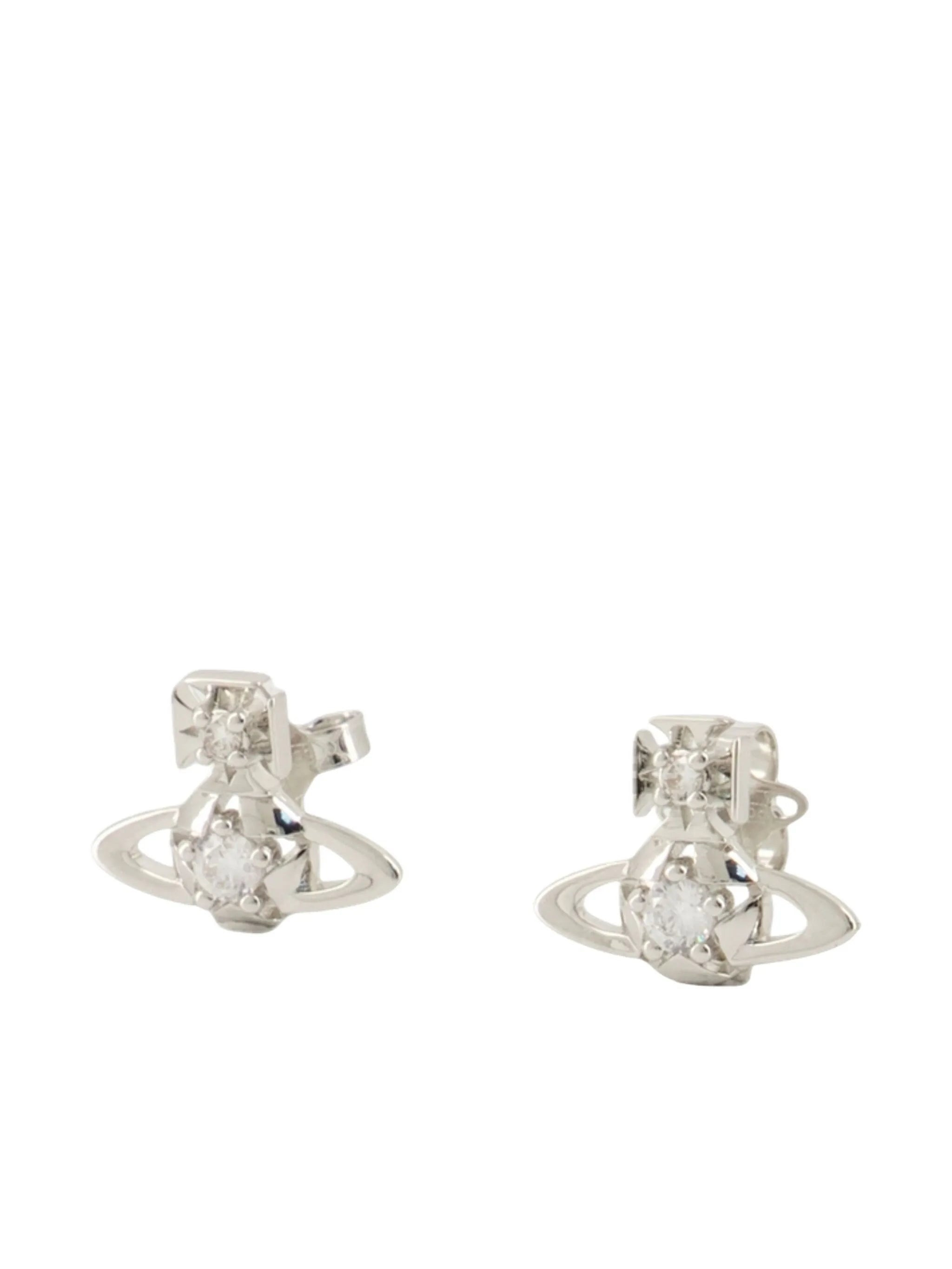Vivienne Westwood Orb Cubic Zirconia Earrings - 2