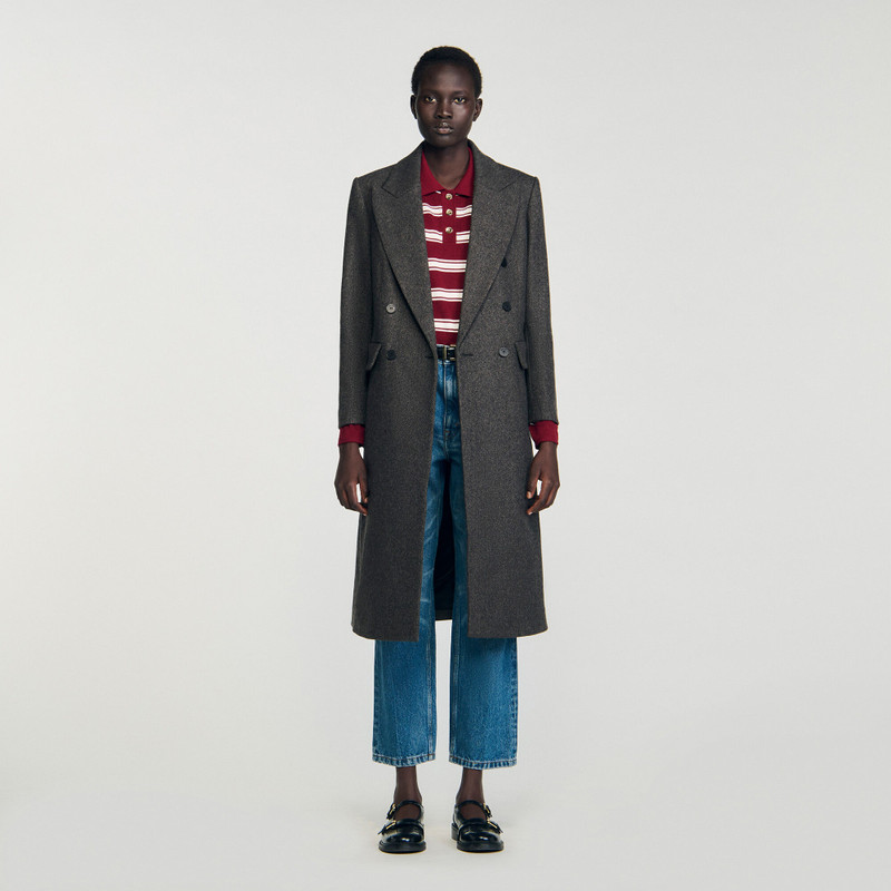 Sandro FITTED DOUBLE-BREASTED COAT outlook