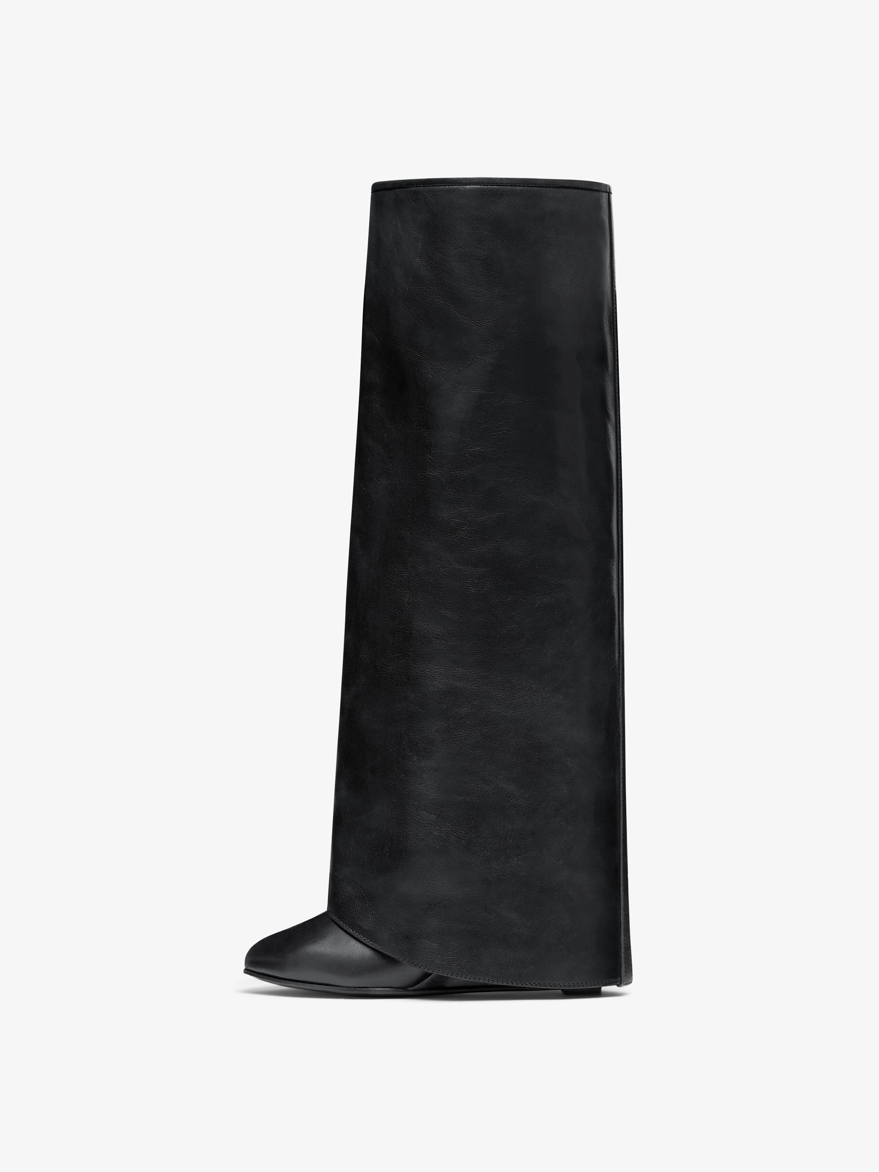 SHARK LOCK BUCKLES BOOTS IN LEATHER - 4