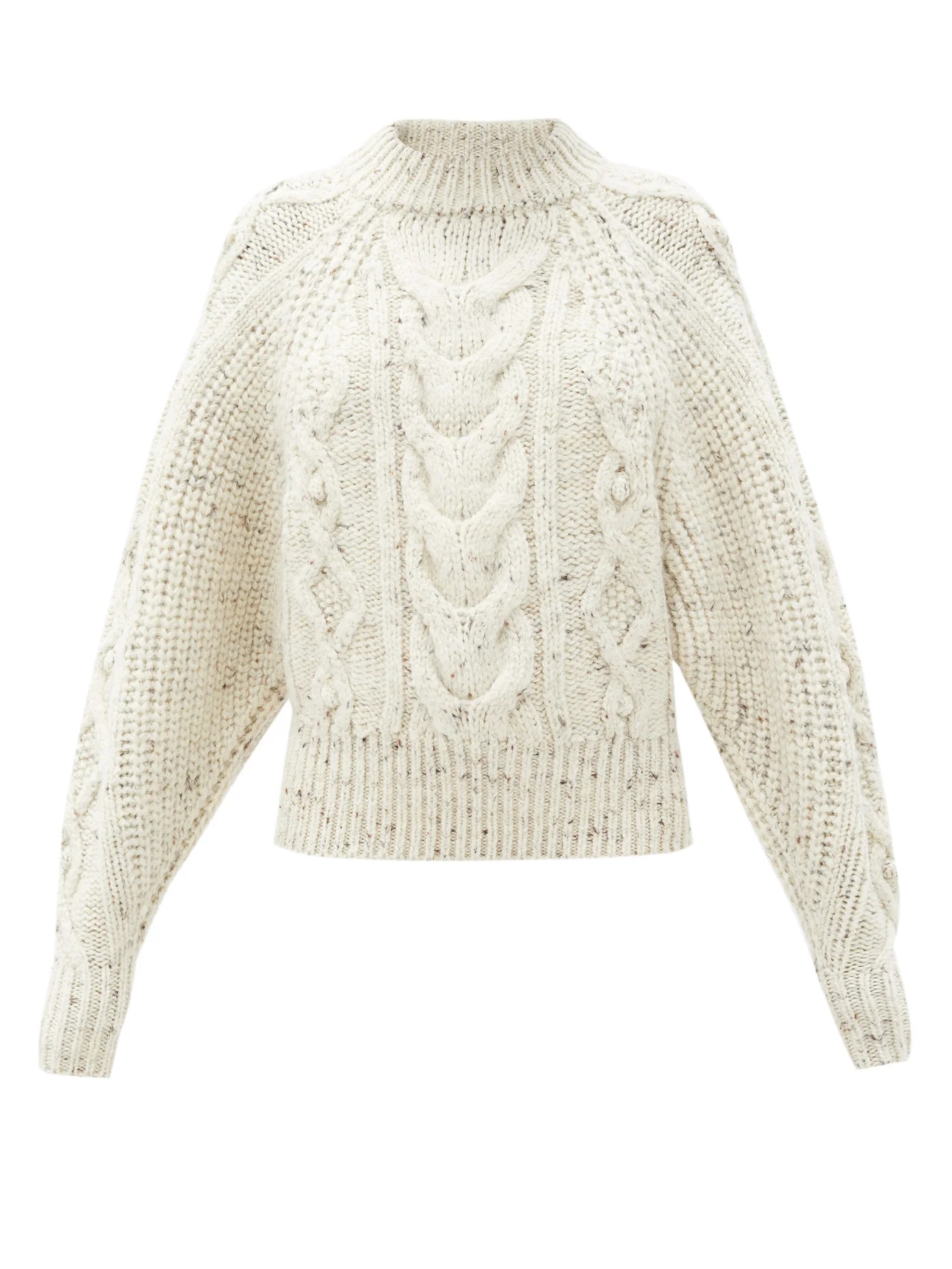 Flover cable-knit wool-blend sweater - 1