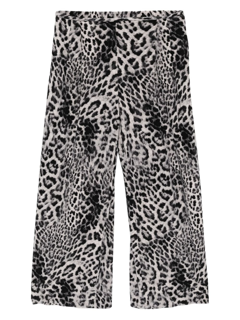 animal-printed trousers - 1