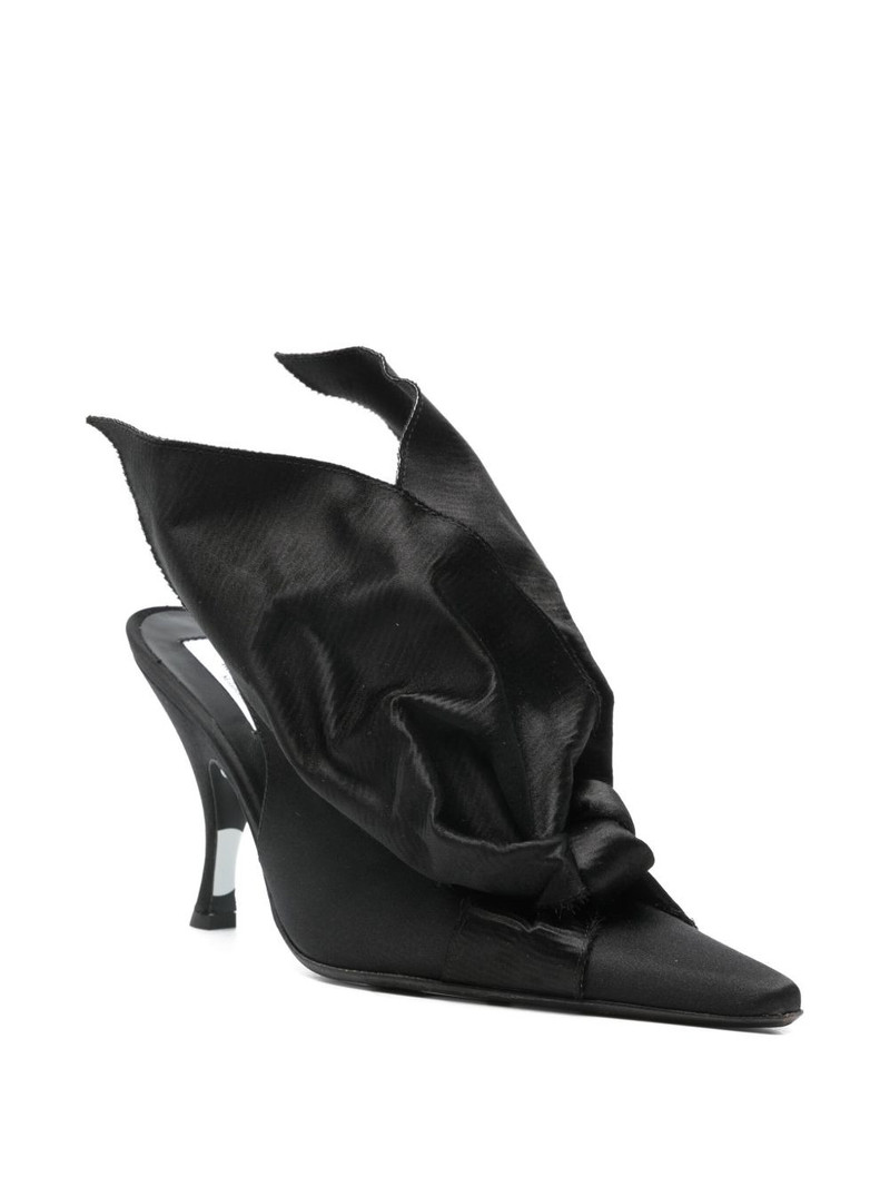 Moschino bow-detail slingback pumps outlook