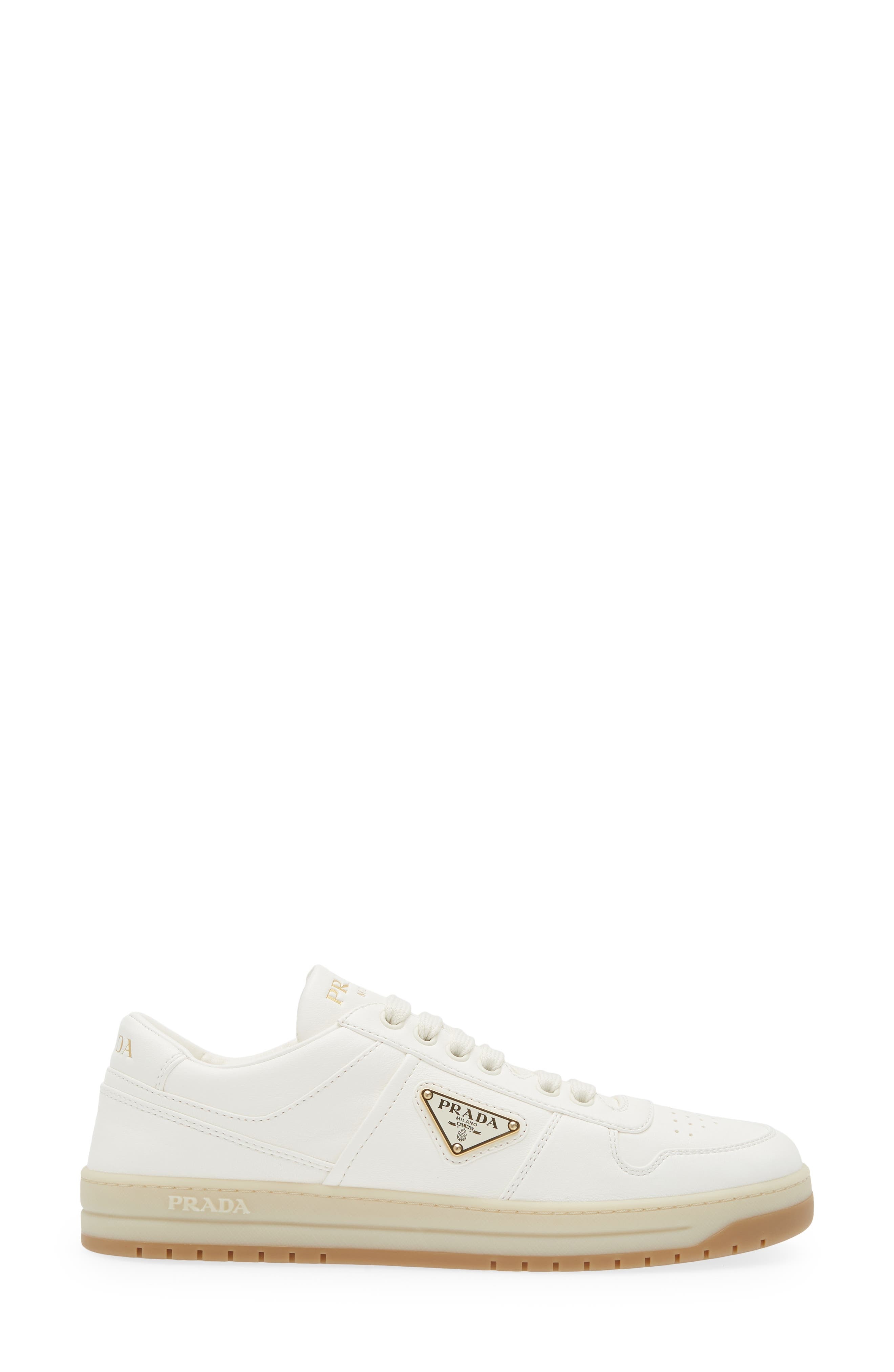 Prada Downtown Low Top Sneaker in Avorio at Nordstrom - 3
