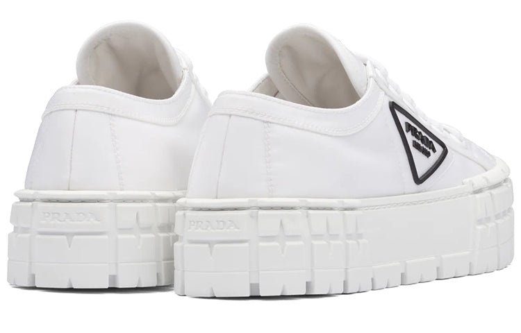 (WMNS) PRADA Double Wheel Re-nylon Gabardine Sneakers 'White' 1E260M_3LFX_F0009_F_050 - 5