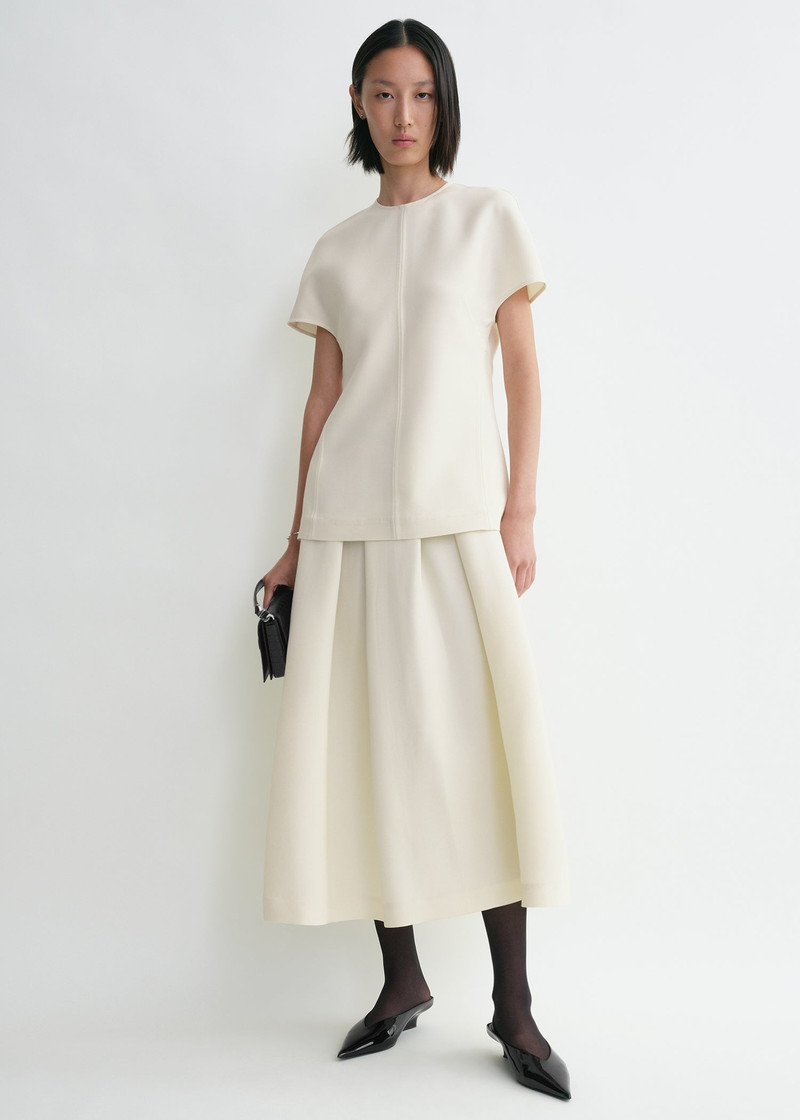 Totême Cap-sleeve top macadamia outlook