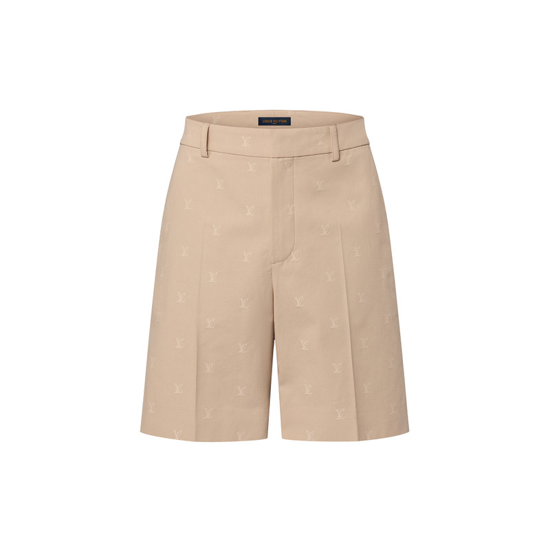 LV Blason Cotton Jacquard Chino Shorts 1