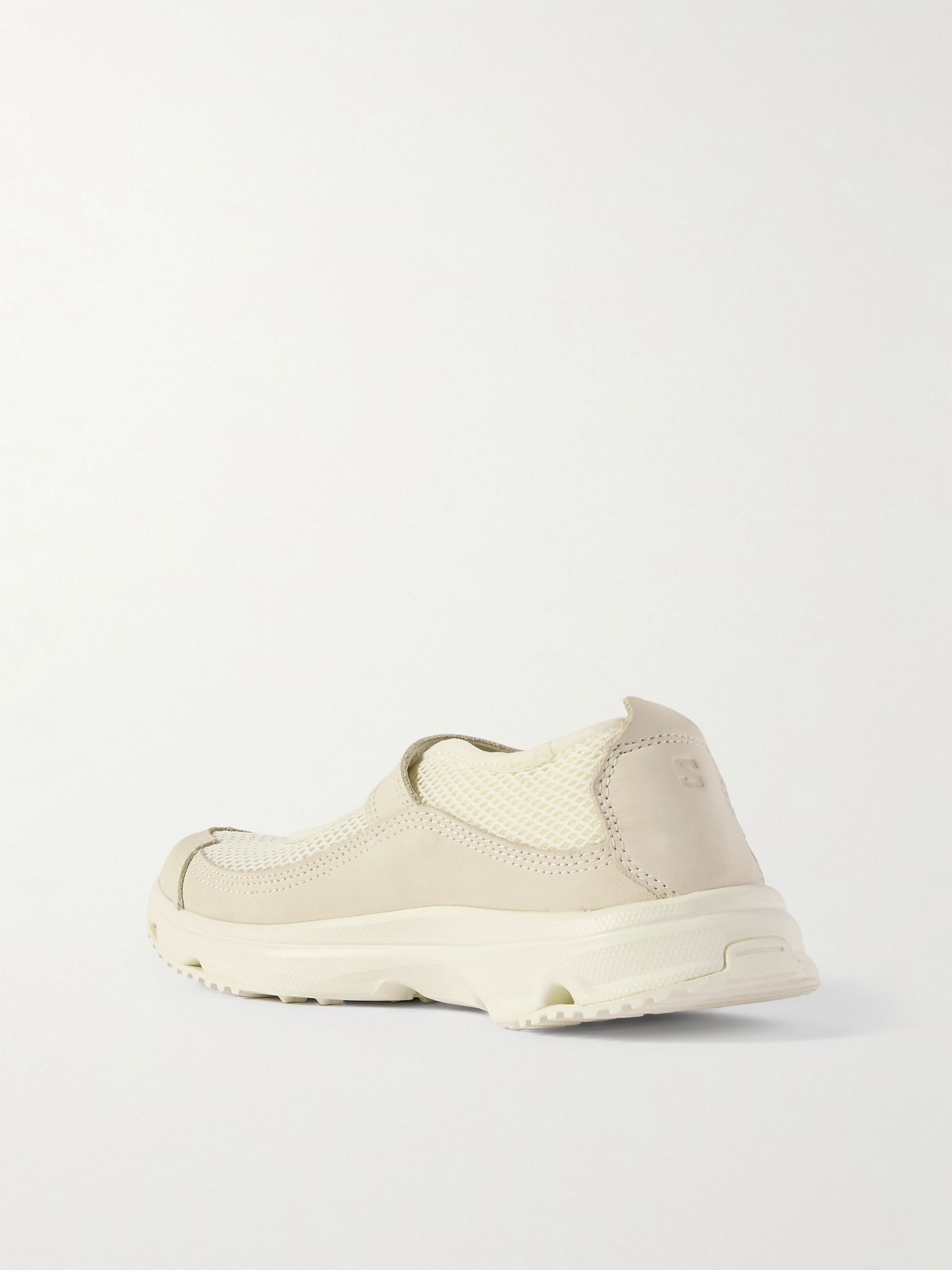RX Marie-Jeanne leather-trimmed mesh sandals Cream - 3