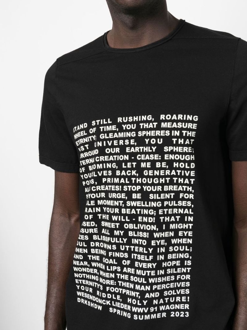 text-print T-shirt - 5