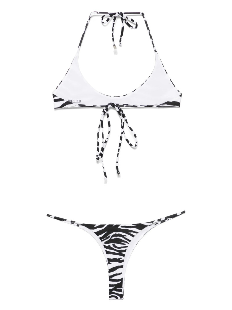 THE ATTICO Zebra-print Bikini outlook