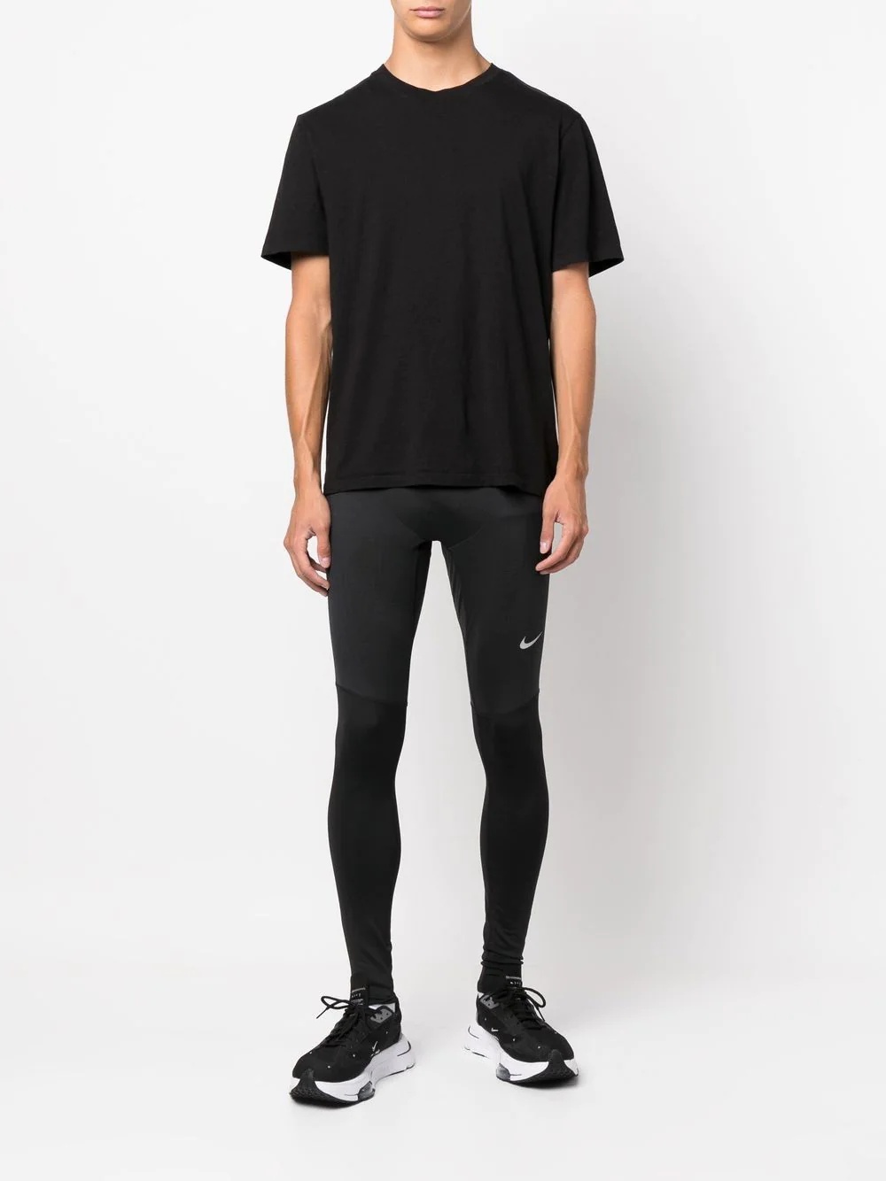 Swoosh detail stretch-leggings - 2