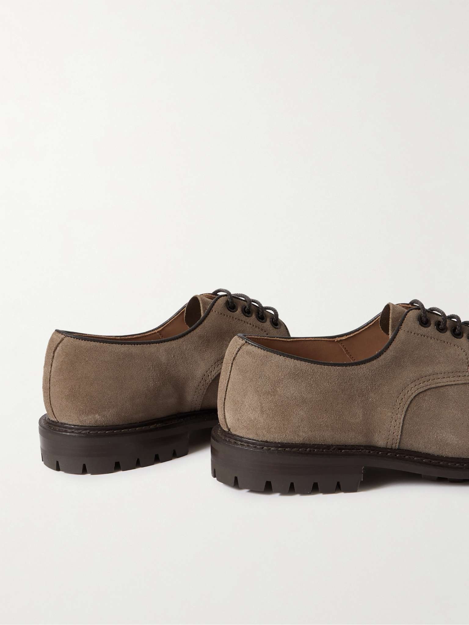 Daniel Leather-Trimmed Suede Derby Shoes - 5