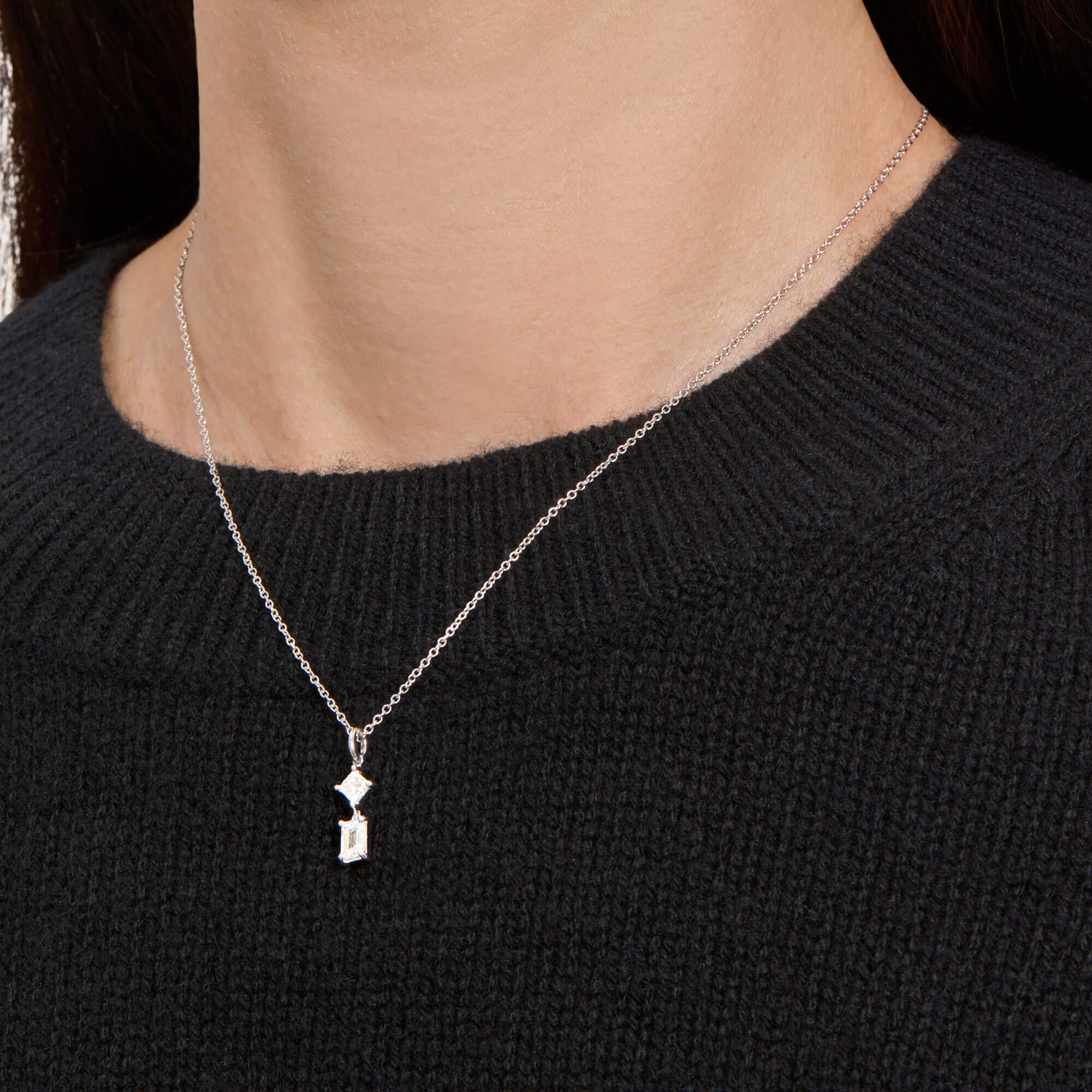 LAB-Created Grand Looking Glass Necklace - 2