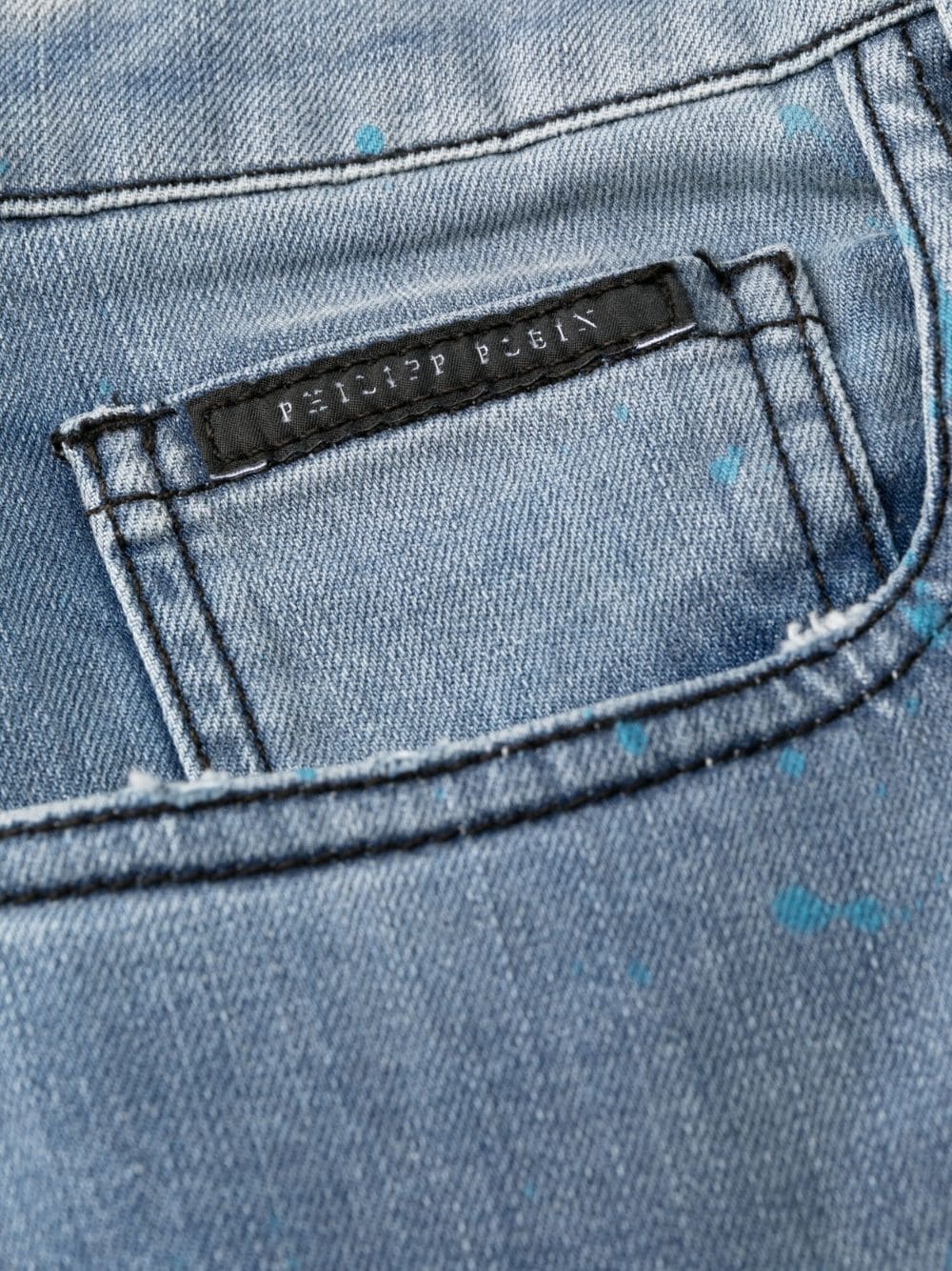 ripped-detail slim-cut jeans - 6