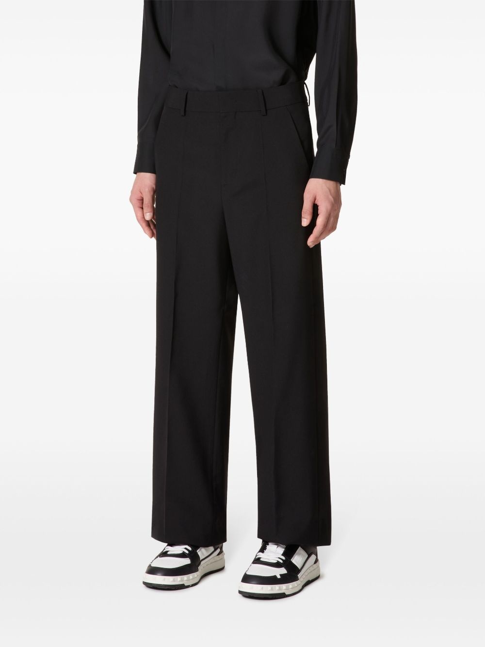 tailored straight-leg trousers - 3